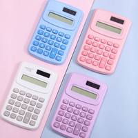 Calculatrice scientifique miniature portable pour bureau et étudiants, petite calculatrice en plastique de haute qualité avec alimentation solaire