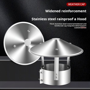 Venta directa de fábrica de acero inoxidable 110 tubería <span class=keywords><strong>chimenea</strong></span> tapa de lluvia al aire libre <span class=keywords><strong>chimenea</strong></span> accesorio <span class=keywords><strong>chimenea</strong></span> de ventilación capó - Product Image 6