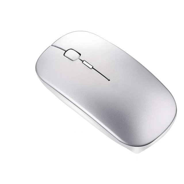 Wireless BT4.0 2.4Gh Mouse for MacBook Air Mac Pro iPad PC-Laser Optical USB Interface Rechargeable 3D Mini Slim Quiet Silent