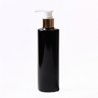 IBELONG 300ml Vide Bleu Blanc Ambre Clair Noir Vert Plat Épaule PET Diffuseur En Plastique Shampooing Bouteilles avec Pompe 10OZ