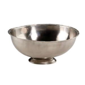 Antique Stainless Steel Champagne Bowl Large Wine <b>Ice</b> Bucket With <b>Footed</b> Base Heavy Duty Metal Beverage Tub For Party Chilling - Product Image 3