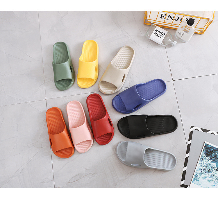 Custom Logo Bathroom Slides Anti-slip Women Men EVA Foam Slippers House Shoes