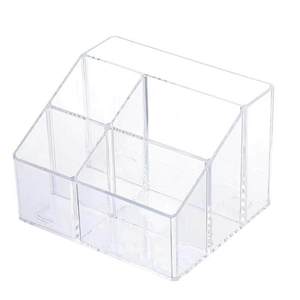 Transparent Cosmetic Organizer Storage Box For Makeup <b>Brushes</b> Lipsticks Powder Puffs Desk Vanity Cabinet Shelf Plastic Makeup - Product Image 5