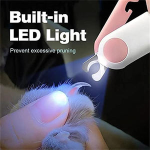 Coupe-ongles professionnel pour animaux de compagnie avec lumière LED Ciseaux à griffes pour animaux de compagnie Éviter de couper trop pour chiens chats - Product Image 2