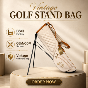 Bolsas de <span class=keywords><strong>Golf</strong></span> Personalizadas de Estilo Clásico Sunday Walker, las Mejores Bolsas de <span class=keywords><strong>Golf</strong></span> Vintage de Lona Encerada Color Marfil - Product Image 1
