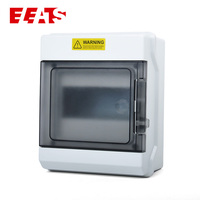 Boîte de distribution électrique étanche ELEATS série PD 4/8/12/18/24/36 voies, boîte de distribution d'alimentation extérieure en plastique PC ABS
