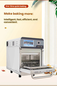 Forno Commerciale ad Alta Velocità per Pizza <span class=keywords><strong>da</strong></span> 12 Pollici, Sistema di Riscaldamento Ibrido, 432 Ricette Multilivello, Interno in Acciaio Inossidabile - Product Image 2