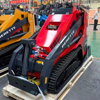 Chargeuse sur chenilles diesel compacte Derette XC1100 avec moteur Kubota de 25 CV, type chenille, chargeuse frontale agricole