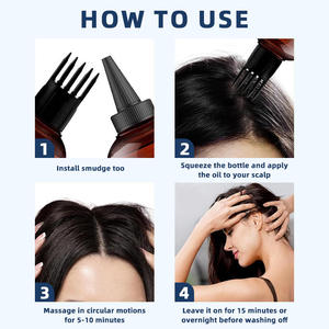 Großhandel 200ml Rosmarin-Haaröl zur Kopfhaut-Regeneration und Haarvitalisierung, Pflanzliche Pflege für Haarwachstum, Frisches Rosmarin-Haarwuchsöl für den Heimgebrauch - Product Image 4