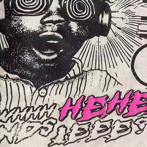 เสื้อยืดผ้าฝ้าย220กรัมเสื้อยืดคอกลมพิมพ์ลายสกรีนขนาดใหญ่น้ำหนักมาก - Product Image 2