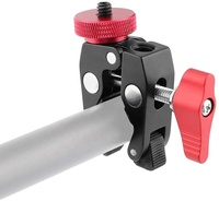 Allsome 2021 — support de téléphone portable à vis super pince 1/4 '', pour caméra à Double tête de bille, pince chaussure chaude pour Microphone Gopro