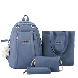<span class=keywords><strong>Sac</strong></span> à dos en toile de polyester pour étudiant, style preppy <span class=keywords><strong>tendance</strong></span>, <span class=keywords><strong>sac</strong></span> de campus grande capacité imperméable pour collégiens et lycéens - Product Image 5
