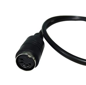 Pannello nero tipo D montaggio DIN <span class=keywords><strong>5</strong></span> PIN femmina a femmina cavo adattatore Audio per tastiera sintetizzatore elettrico pianoforte MIDI chitarra - Product Image 3