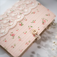 Cadeau mignon de carnet de notes de fleurs roses imprimées sur mesure de nouveau design pour des filles