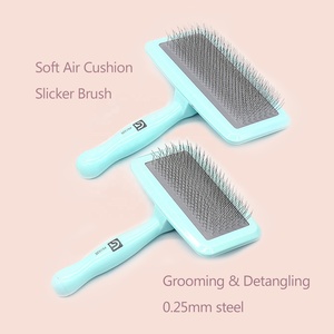 Baoli Pet Portable Pet Chien <span class=keywords><strong>Slicker</strong></span> Brosse Avec Épingles Enduites Et Peigne En Acier Pour Caniches Petit Chien Et Chat Toilettage Doux Pin Brosse - Product Image 2