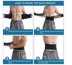 Ceinture de soutien lombaire réglable pour le soulagement des douleurs du bas du dos - Product Image 3