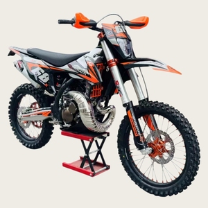 Moto tout-terrain à 2 temps refroidie par eau avec suspension réglable, moto de motocross à essence 250CC Hengjian S5-MT250 Pro - Product Image 1