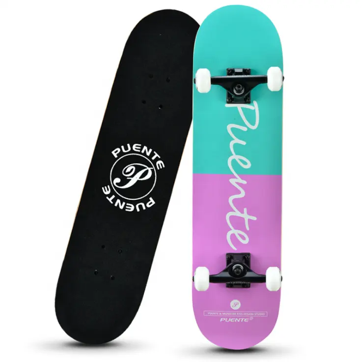 Completa Quatro-rodas 8 ply Canadian Maple Decks de Skate Em Branco Skate