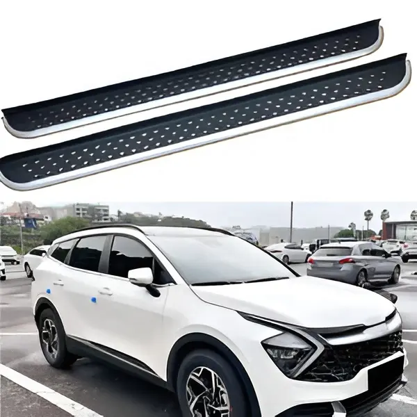 2Pcs Pedal Passo Lateral Estribo Nerf Bar Serve para Kia Sportage 2022 2023