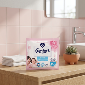 Adoucissant pour tissus Comfort Gentle Fluffy 20ml 2 sachets x 150 paquets - Product Image 4