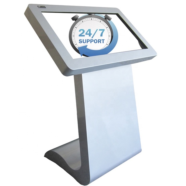 Hot Sale 43 49 55 Inch Indoor Floor Standing 4K LCD Android Touch Screen Players Digital Signage Display Advertising Kiosk