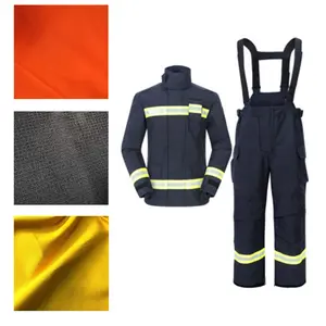 सबसे अच्छी कीमत अनुकूलित गर्मी प्रतिरोधी लौ retardant कपड़े 100% मेटा aramid कपड़ा के लिए आग सबूत coverall सूट