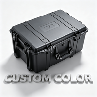 Grande valise à outils étanche IP67 Mousse personnalisée à l'intérieur de l'équipement dur en plastique en matériau PP avec roues à poignée de traction prises en charge par l'OEM