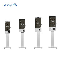 Terminal de point de vente Windows 23,8 pouces en gros, borne de commande rapide pour restauration rapide avec NFC pour centre commercial