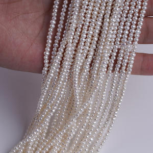 Promotion pour perles d'eau douce naturelles de 2,8 à 3,2 mm, ovales, semi-finies, bracelet DIY, accessoires de bijoux, perles - Product Image 4