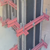 Perfil de Acero Galvanizado Reutilizable para Muros Cortavientos, Estructura de Acero Duradera para Construcción Residencial de Hormigón