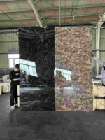 Panneaux muraux de douche modernes en marbre PVC UV de style industriel, imperméables et ignifuges pour salle de bain, hôtel ou extérieur, usage de divertissement