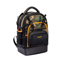 Sac à outils tactique CVC avec base moulée Sac à dos de travail pour électricien et organisateur d'étui à lunettes