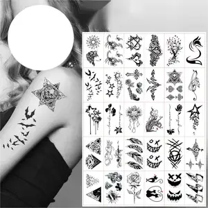 도매 하이 퀄리티 방수 임시 바디 아트 스티커 섹시한 문신 임시