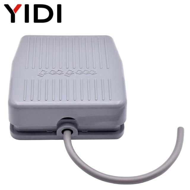 TFS-201 With 3 Wire 12V 220V Plastic Momentary Reset Electric Medical Machine Mini Footswitch Foot Starter Pedal Treadle Switch