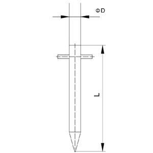 เหล็กยึดพื้นอเนกประสงค์ 1.2ม.-2ม. สำหรับยึดชั่วคราว พร้อมเสาเข็ม แท่นเจาะดิน เหล็กฉาก เสาเหล็ก สายรัด - Product Image 5