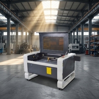 Máquina de Grabado Láser CO2 ActionLasers 9060 de Sobremesa, Alta Precisión, Refrigeración por Agua, CNC, para Plástico, Vidrio, Madera Contrachapada, Piedra, Madera, MDF