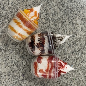 360ML 12OZ Italie Classique Glace Soft Sundae, confiture de fruits sucrée, <span class=keywords><strong>Nutella</strong></span>, chocolat, mangue, modèle alimentaire factice, ornement pour vitrine de produits surgelés - Product Image 2