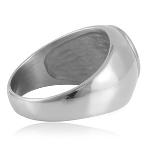 Bague croix bicolore pour homme en acier inoxydable, gravée avec la foi, bijoux religieux pour usage quotidien - Product Image 2