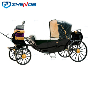 Carruajes de Caballos Estilo Boda para Recorridos Turísticos en Parques, Vehículo de Ruedas Tirado por Caballos, Carro Retro en Venta - Product Image 4