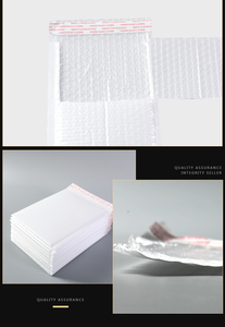 Túi Phong Bì Bong Bóng Có Đệm Hình Bầu Dục Bằng Nhựa Màu Trắng - Product Image 5