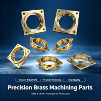 Pièces d'assemblage à bride moletée en laiton C3604 et acier inoxydable SUS304, usinées CNC sur mesure