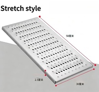 Grille de drainage en acier inoxydable personnalisable pour caniveaux et couvertures de tranchées, idéale pour cuisines commerciales et espaces publics