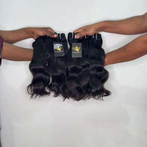 Paquete de Cabello Humano Virgen Indio Natural Sin Procesar, Grado 12A, Ondulado y Rizado Profundo con Cierre Frontal HD - Product Image 2