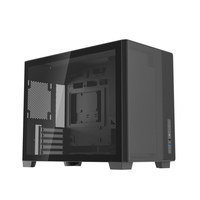 Boîtier PC de jeu MATX TG Glass Sideboard avec support d'alimentation avant