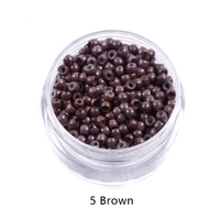 Meilleures ventes – Marque IRUIBEAUTY – 1000 micro-anneaux de 3 mm avec pavé de perles, anneaux en cuivre, nano-perles en silicone pour extensions capillaires
