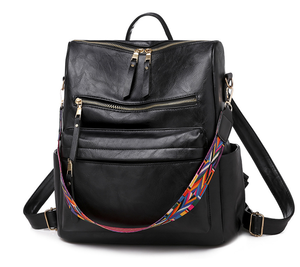 Mochila con correa de <span class=keywords><strong>guitarra</strong></span> a cuadros, monedero de cuero vegana, monedero Convertible, bolsa de viaje, <span class=keywords><strong>DOM</strong></span>-1141404 de regalo - Product Image 6