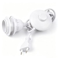 1,8m Stehlampen-Kabel mit Fußschalter und Stecker E27 E14 Fassungsoptionen US EU Steckerstandards Geeignet für Häuser und Hotels