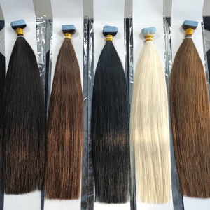 Extensiones de Cabello Humano Remy 100% de Dragonbeauty Factory, de 10 a 30 Pulgadas, de Alta Calidad, Color Negro y Marrón Natural - Product Image 1