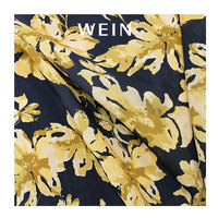 Tissu en mousseline de polyester 100% respirant et doux de haute qualité WI-B05, imprimé numérique floral pour vêtements de nuit de mariage pour filles