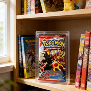 Factory Wholesale Modern High Transparency Acrylic Customized Booster Pack Storage Case for Trading Cards Boosters <b>Protectors</b> - Product Image 1